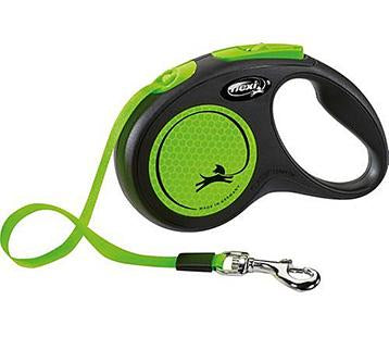 Correa perro Flexi New Neon Cinta talla S verde